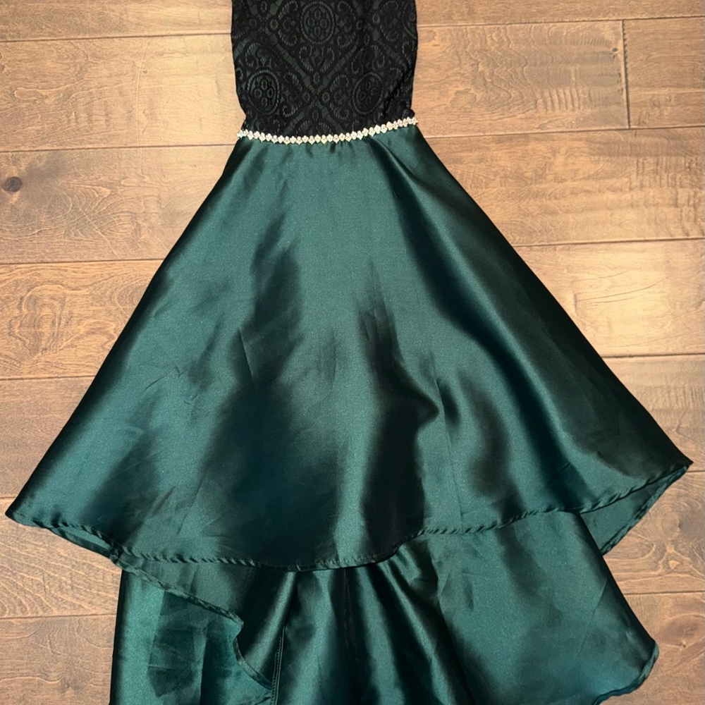 Speechless Black and Green Formal Kids Dress